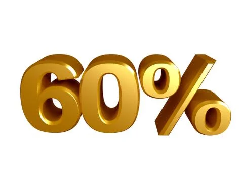 60 percent icon Stock Illustration