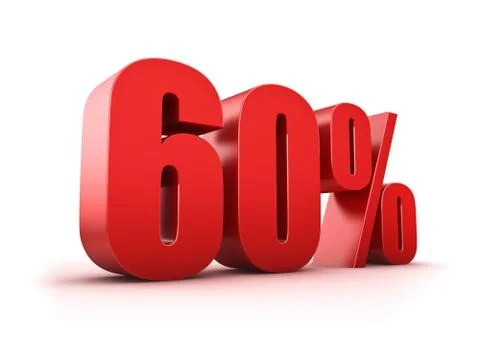 60 percent Stock Illustration