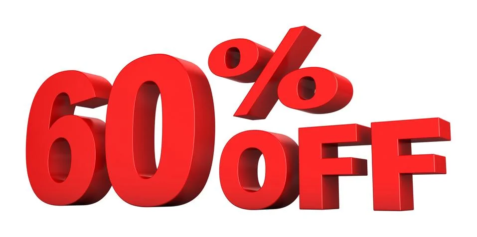 60 Percent Off Stock Illustration