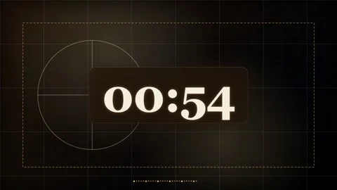 60-Second Chrome Drift Countdown Timer Stock Footage 340465586