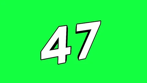 60 Second Countdown 3D Numbers On Green Screen Chroma Key Stock Footage 336598456