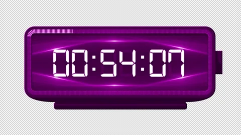 60 Second Countdown Clock - Digital Pink... | Stock Video | Pond5