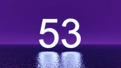 A 60-second countdown timer animation. Glow effect. 3d render Stock Footage 288852507