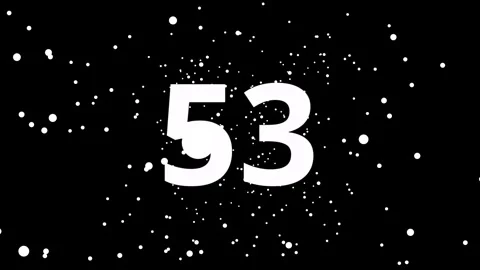 60 Second Countdown Timer Artistic Starfield Stock Footage 312344801