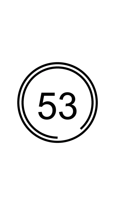 60 Second Countdown Timer Clock Vertical White Black Stock Footage 281791375