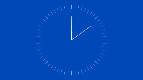 60 Second Countdown Timer Landscape Blue and White Stock Footage 281793045