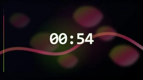 60-Second Dawn Long Countdown Timer Stock Footage 340465687