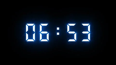 60-Second Digital Countdown Timer for Video and Presentations Stock Footage 317172911