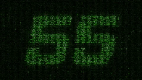 60 Second Matrix Countdown in 4k 库存影片 146459901