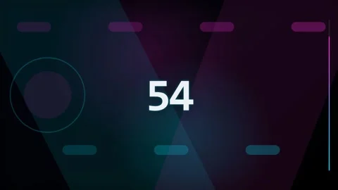 60-Second Purple and Blue Geometric Countdown Timer Видео 340465625