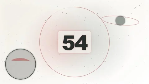 60-Second Space-Themed Countdown Timer with Planets 库存影片 340465700