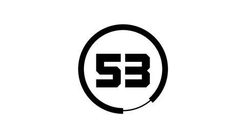 60 Second Timer Clock Countdown Landscape White Black Screen Stock Footage 281793663