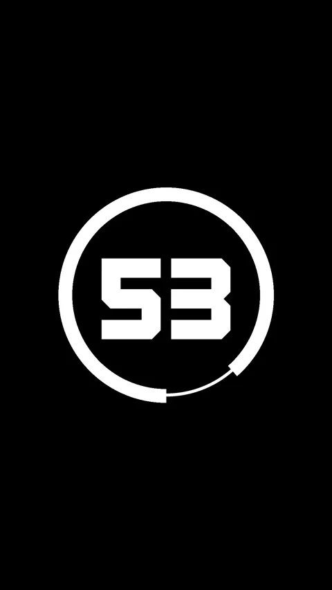 60 Second Timer Clock Countdown Vertical Black White Screen Stock Footage 281793667