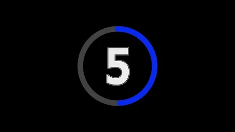 60 seconds, 1 minute countdown, Analog of simple clean timer. Stock Footage 336977602