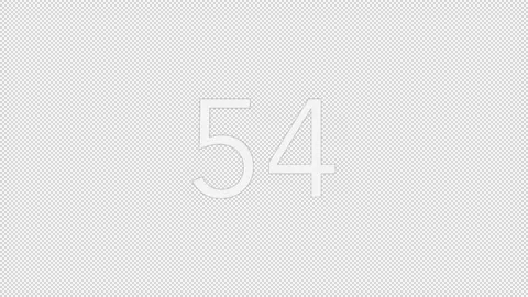 60 Seconds Countdown Alpha channel Background Stock Footage 227266062