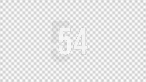 60 Seconds Countdown Alpha channel Background Stock Footage 227266076