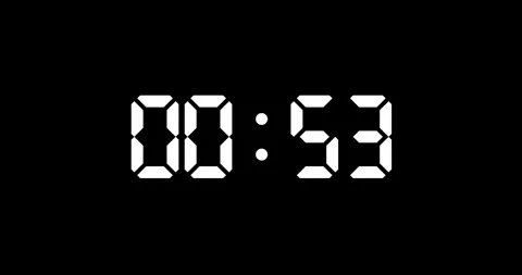60 Seconds countdown, Day hour minute and second countdown timer, Countdown Stock Footage 327721354