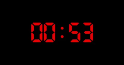 60 Seconds countdown, Day hour minute and second countdown timer, Countdown Stock Footage 327721360