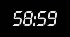Digital timer countdown of 60 seconds wi, Stock Video