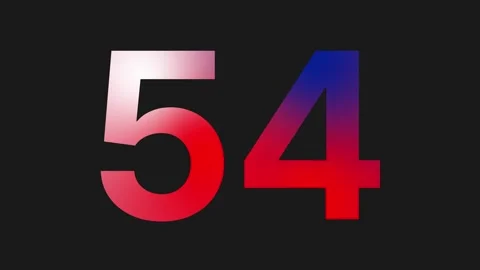 60 Seconds Countdown Timer Animation  Digital Clock Stockbeeldmateriaal 318156767