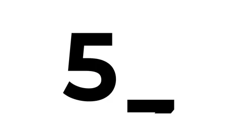 60 seconds timer countdown white background Video stock 276898973