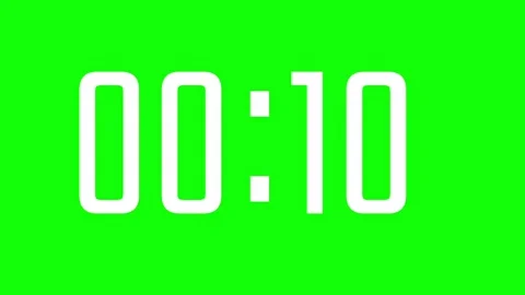 60 Secs displays a timer counting down minutes. Stock Footage 292588781