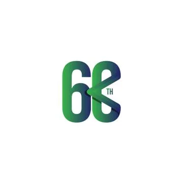 60 Th Anniversary Celebration Vector Template Design Illustration Stock Illustration