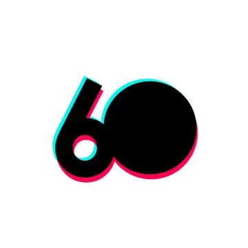 60 Year Anniversary Vector Template Design Illustration Stock Illustration