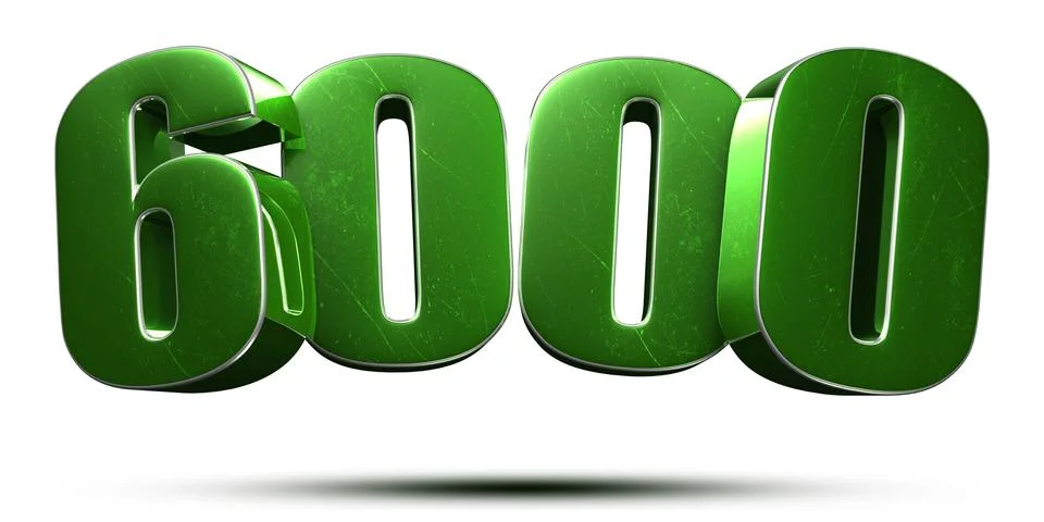 6000 3d. Stock Illustration