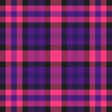 60s check pattern seamless, decoration vector texture plaid. Winter fabric .. Stock Illustration