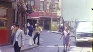 60S Chinatown Chinese People Manhattan Street Scene Nyc Vintage Film Home Movie Stock Footage