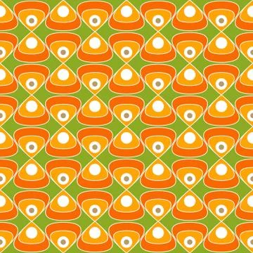 60's fabric pattern Stock Illustration