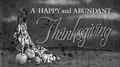 60s Happy THANKSGIVING Movie Theater Vintage Old Film Title Graphic Leader Movie 4k or 4k+ Resolution