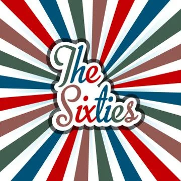 60's Party Background Stock Illustration