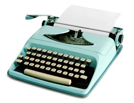 60th portable retro typewriter Stock Photos