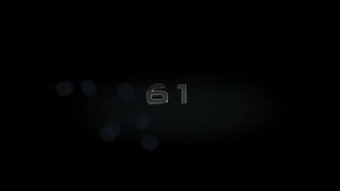 61 title metal text on black alpha channel background Stock Footage 295816698