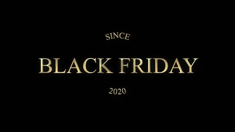 62 Animation Text Golden Motion Graphics Black Friday v11 Video stock 135041530