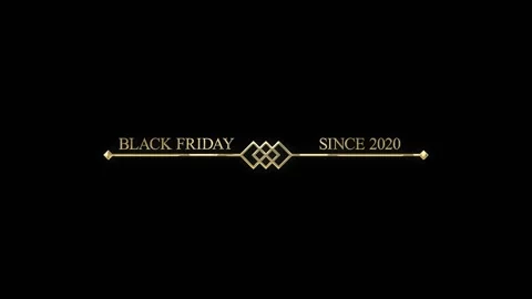 62 Animation Text Golden Motion Graphics Black Friday v9 Vidéo 135041665