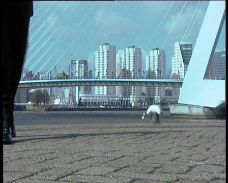 62 Rotterdam walking Stock Footage 371267