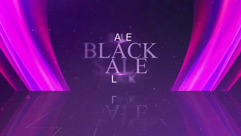 64 Animation Text Luxury Effect Black Friday Stock-Footage 136168213