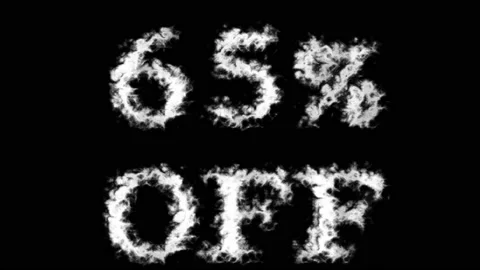 65% Off cloud text effect black isolated background Stock Footage 139606605