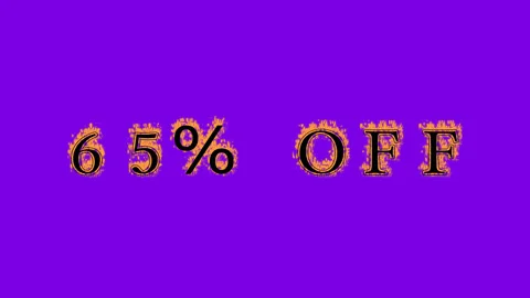 65% Off fire text effect violet background Stock Footage 136066429