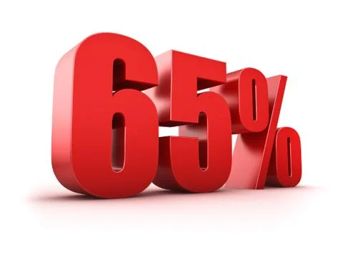 65 percent Stock Illustration
