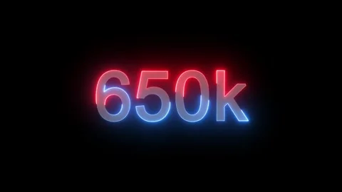 650K Electric lighting text with animation on black background, Stock Footage 317226931