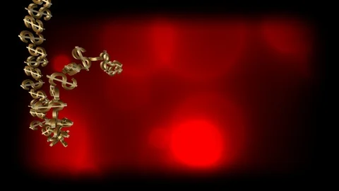 656 4k 3d animated dollar symbols showing rise and fall in value Stock Footage 128920115