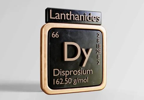 66-Disprosium Illustrazione stock