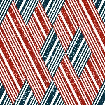 660 Seamless pattern with red bands Illustrazione stock