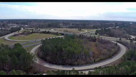 664 interchange in Chesapeake Stock Footage 94151271