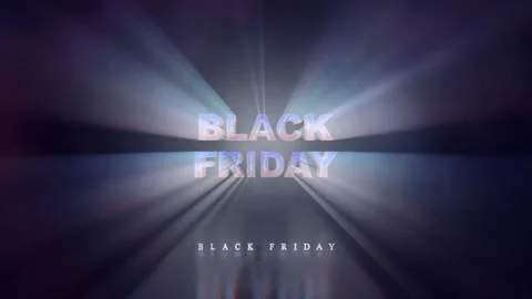 67 Animation Text Flashlight Effect Black Friday Stock Footage 136168446
