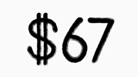 67 Dollar Hand Drawn Animation For Finance Currency Money Business Concept Stock Footage 306757043